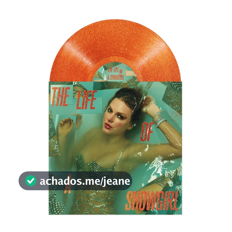 Vinil Taylor Swift - The Life of a Showgirl: Sweat and Vanilla Perfume (Portofino Orange Glitter) - Importado