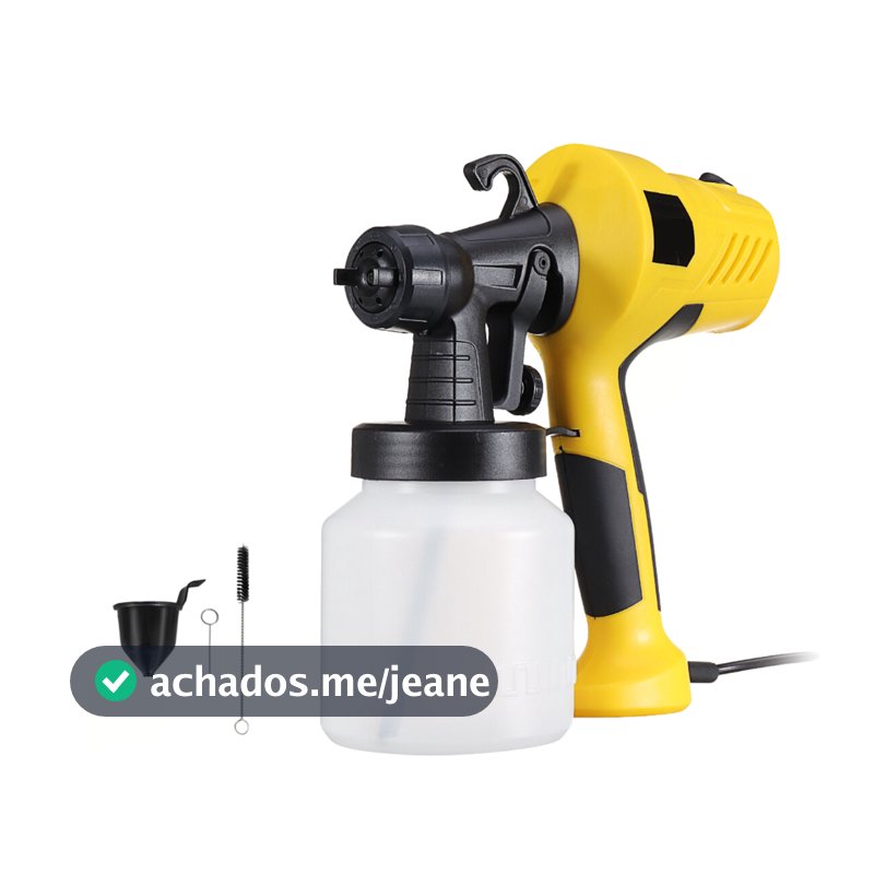 Pistola de Pintura Pulverizador de Tinta Elétrico 110v ou 220v 37000r Compressor 800ml