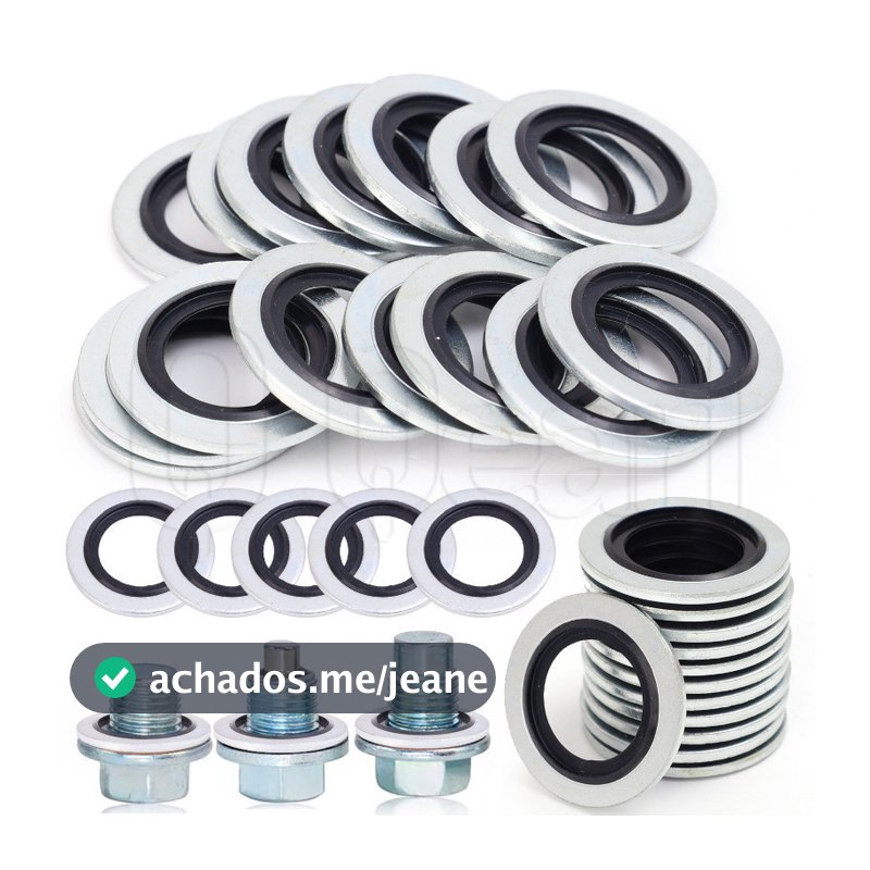 10/20/30 Peças Junta De Drenagem Do Cárter De Óleo Para Renault-Plugue Carro-Substituíveis Automotivas-110265505 Anel De