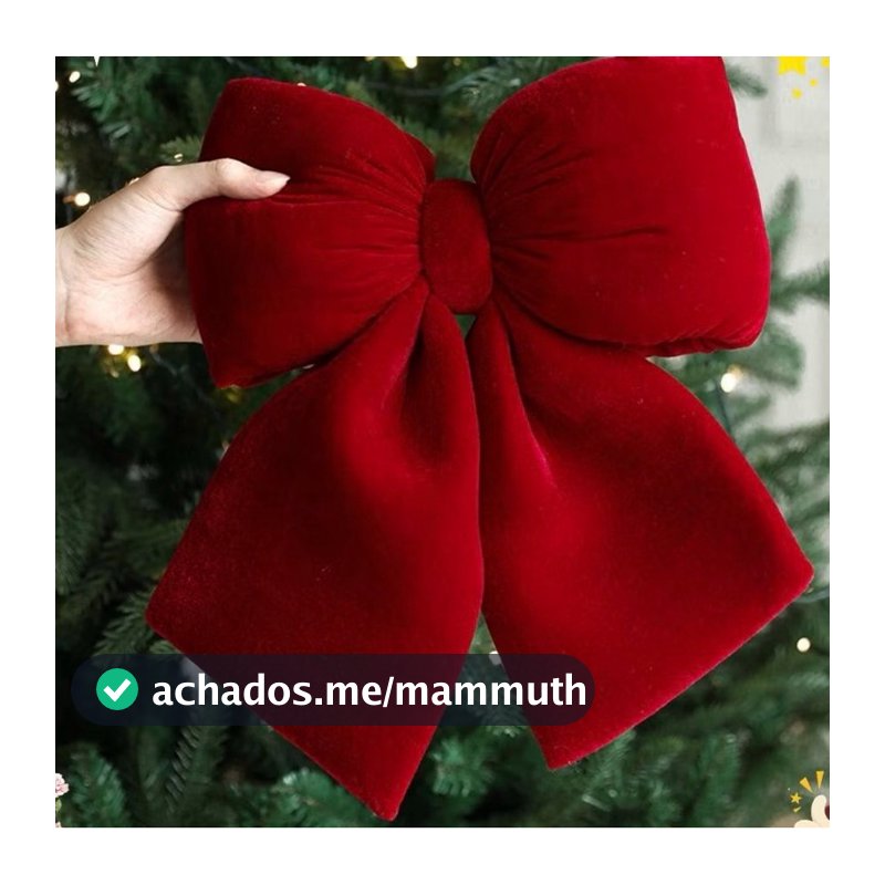 Laço Natalino Veludo Decoração de Árvore Natal - 16cm /20cm /30cm Laços de Natal Presente - Decorativo
