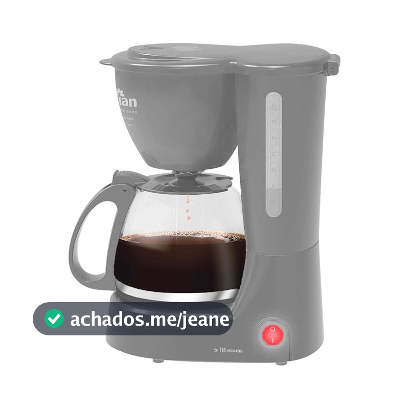 Cafeteira Elétrica 18 Xícaras 650W Cinza CF102 - Kian