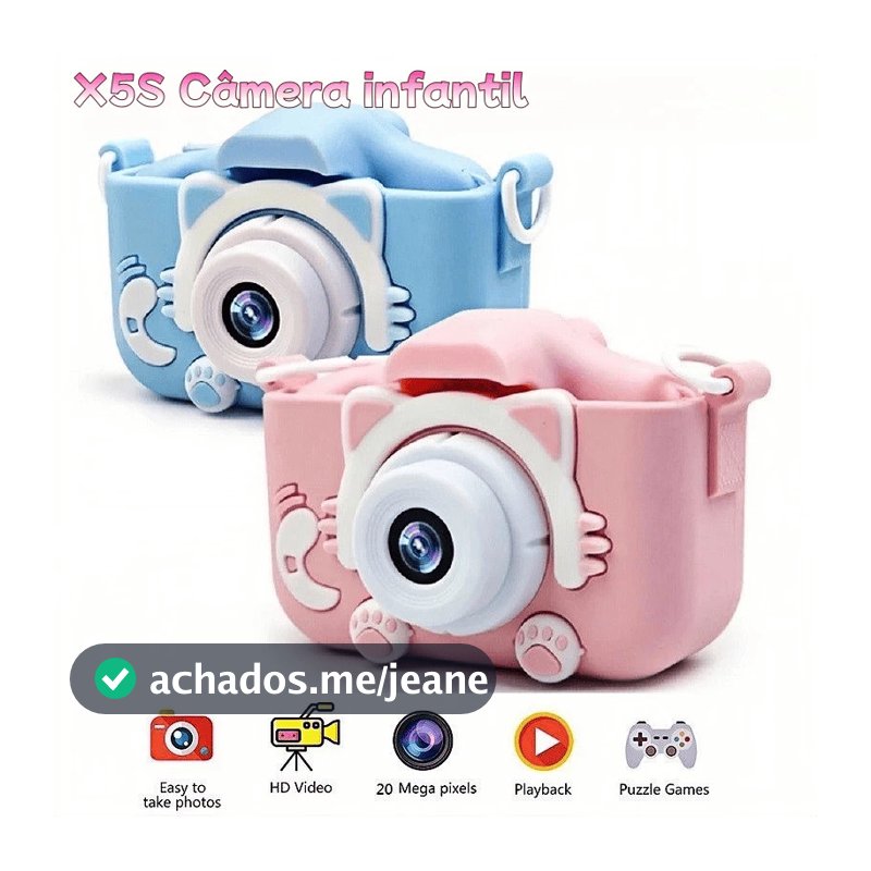 Camera Infantil Digital Filmadora Infantil Mini Maquina Fotografica Infantil Fotografa E Filma Tira Foto De Verdade