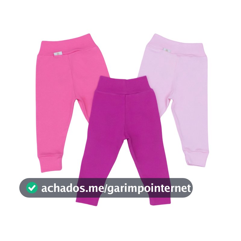 Calça Confort Bebê Menina Menino Suedine 3 Peças 100% Algodão Antialergico Roupa Infantil Menina