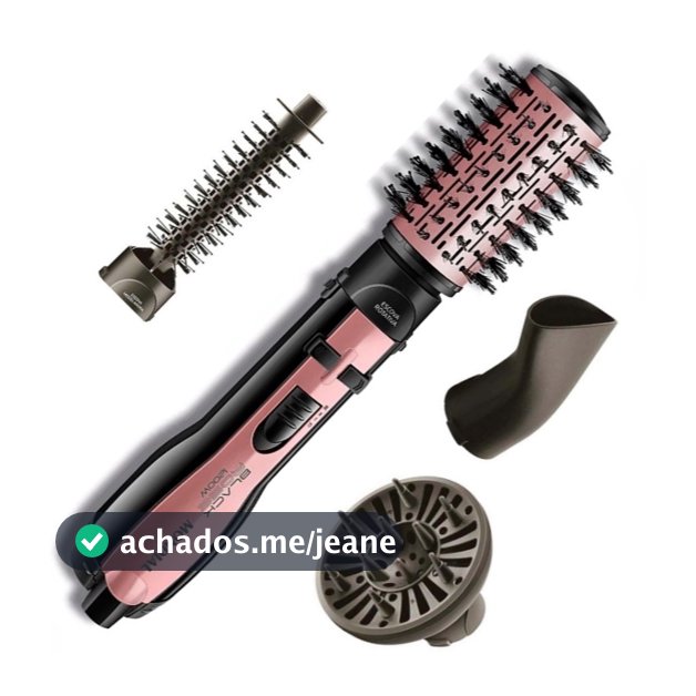 Escova Rotativa Giratoria Mondial ER-10 Alisadora Secadora DIfusor De Cachos Cacheia 1200W 5 em1 Ar Frio Quente Secadora