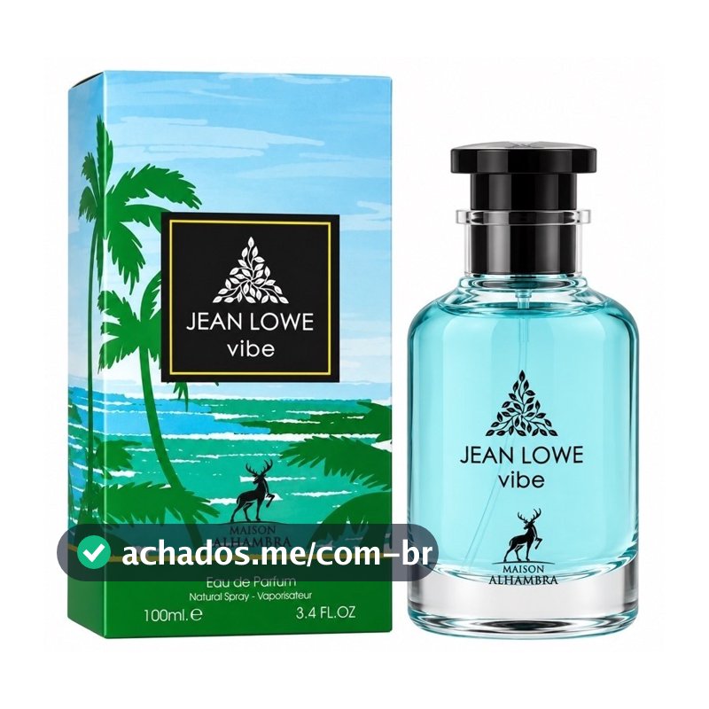 Perfume Árabe Jean Lowe Vibe Maison Alhambra 100ml Eau de Parfum Original Importado Unissex
