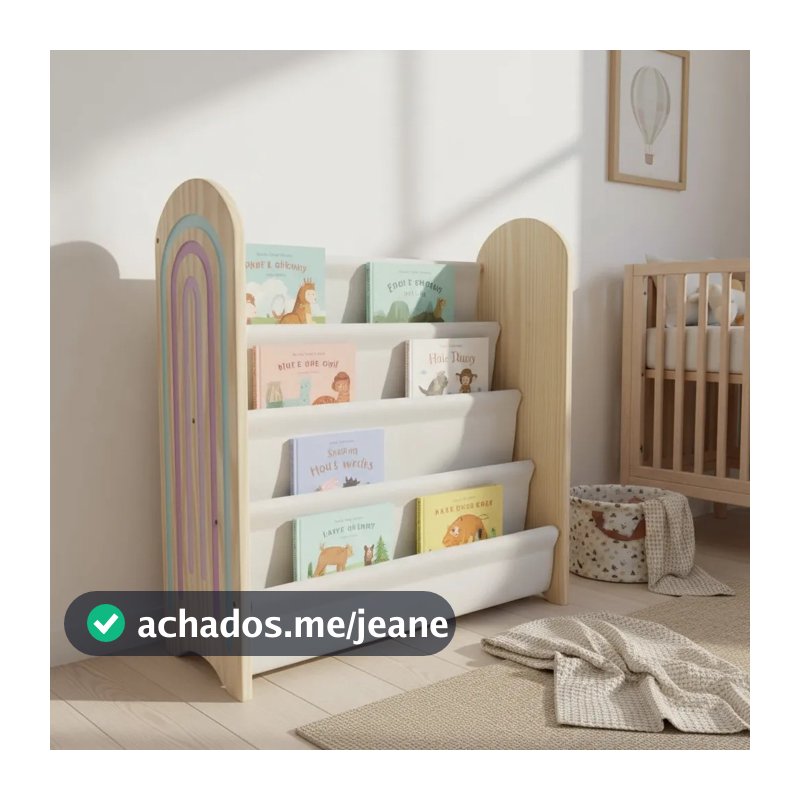 Estante Livro Infantil Montessori