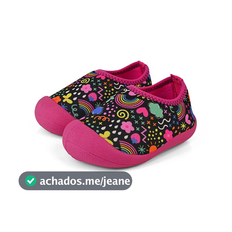 Tênis Bebê Calce Fácil Sapameia Antiderrapante Menino Menina Sapatinho Macio Dia a Dia BB&Kids