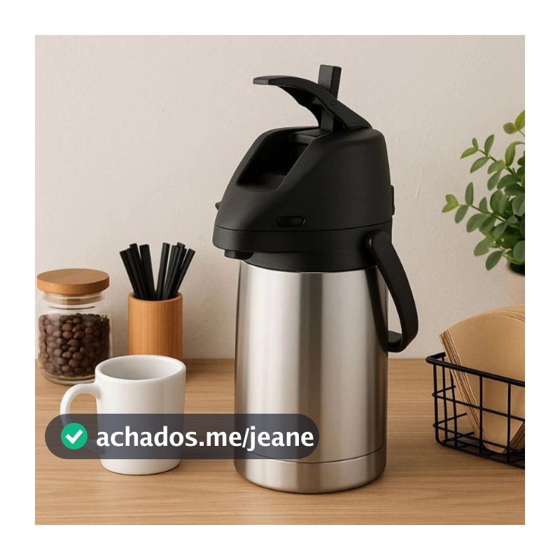 Garrafa Térmica 1,3 Litros Quente E Frio Aço Inox Chá Água Chimarrão Cantinho do Café