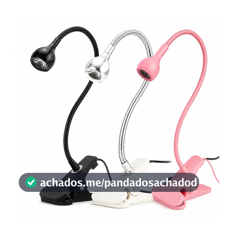 Mini Lâmpada Led USB De Mesa Com Clipe Flexível UV Para Unhas bombara
