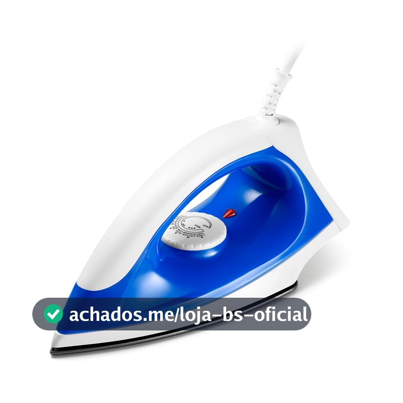 Ferro De Passar A Seco Elgin Iron Force Azul e Branco
