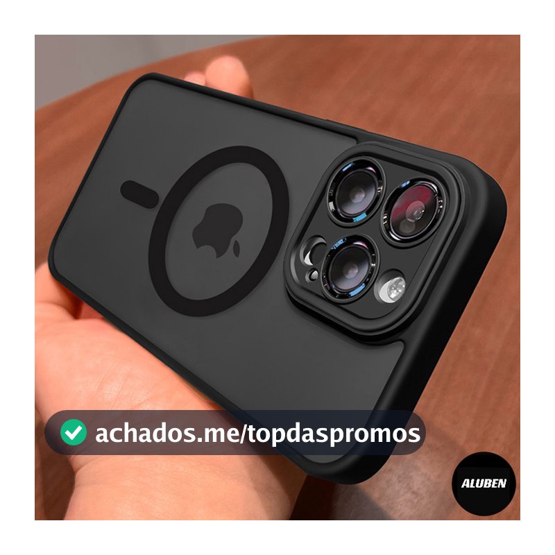 ALUBEN Capa De Carga Choque Magsafe de capinha celular fosca (1)De Celular compatível com iPhone 17 11 13 14 15 Pro Max