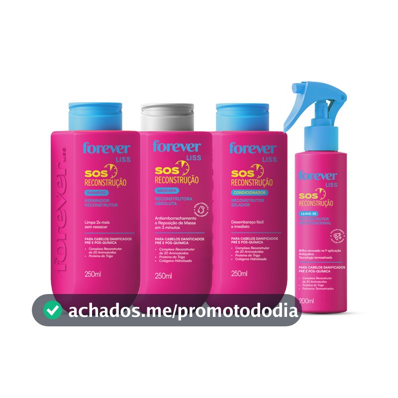 Kit Completo SOS Reconstrução Forever Liss