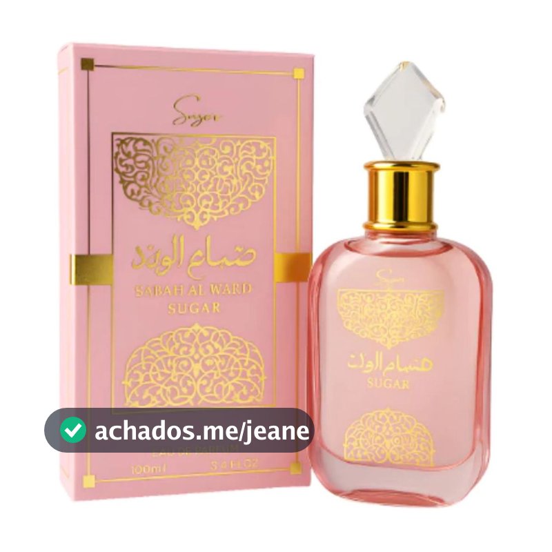 Sabah Al Ward Sugar 100ml Perfume Feminino Original Importado Alta Fixação