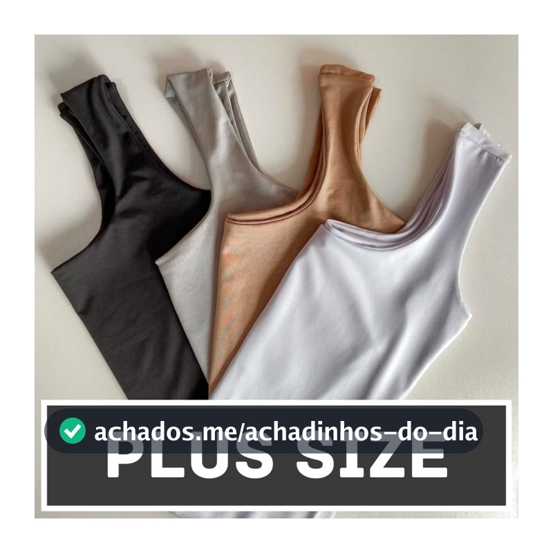 Blusa Feminina Regata PLUS SIZE Ibiza Elegante Estilosa Tendência