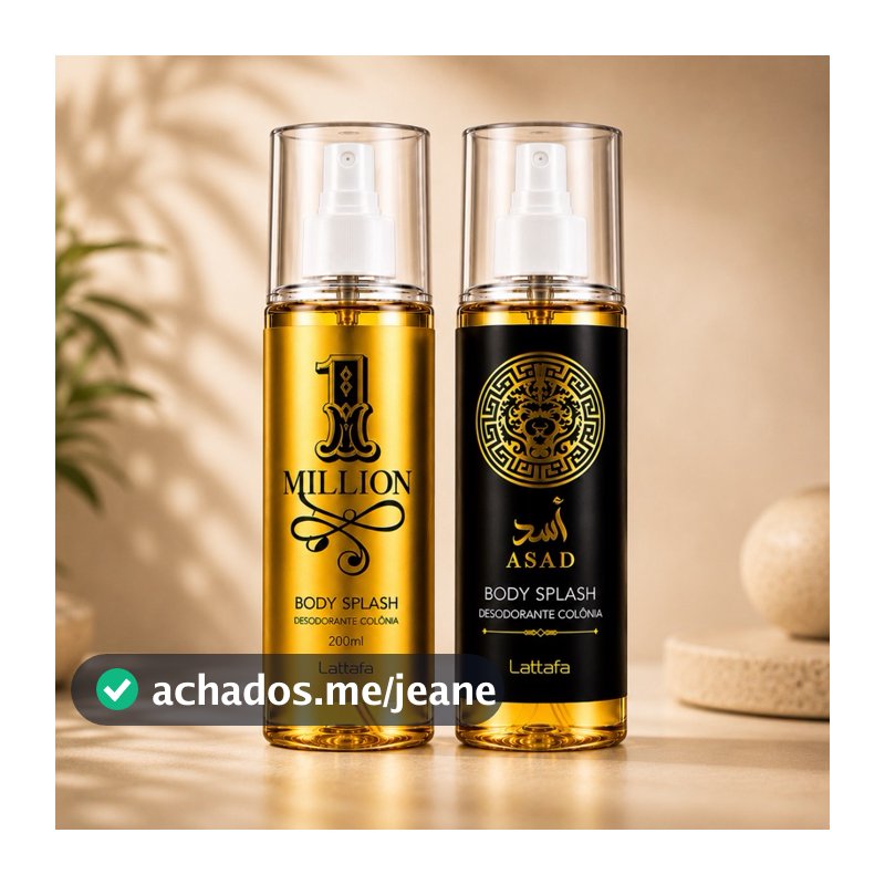 Kit Perfume Masculino Body Splash 200ml – Fragrâncias Variadas Alta Fixação