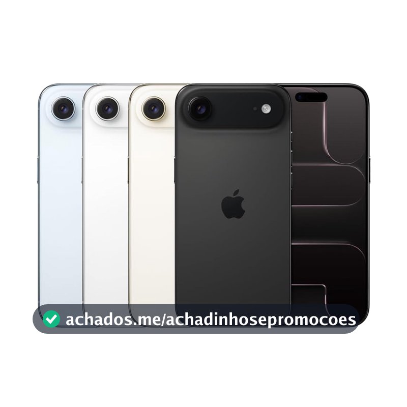 Celular Apple iPhone 17 Air 256GB 5G iOS Tela 6,6" polegadas 48MP Chip A19 Pro com Design Ultra-Fino