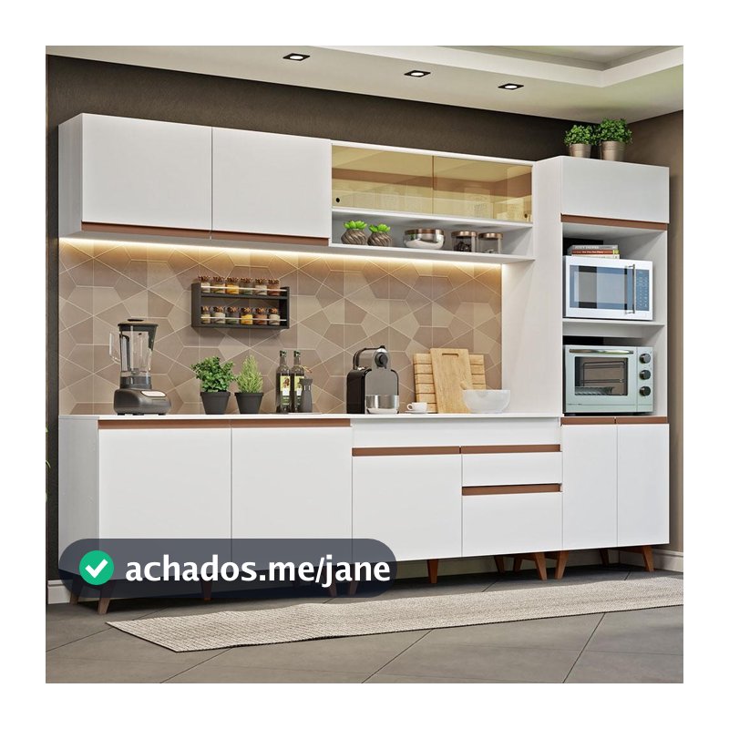 Armário de Cozinha Completa 310cm Reims Madesa 02