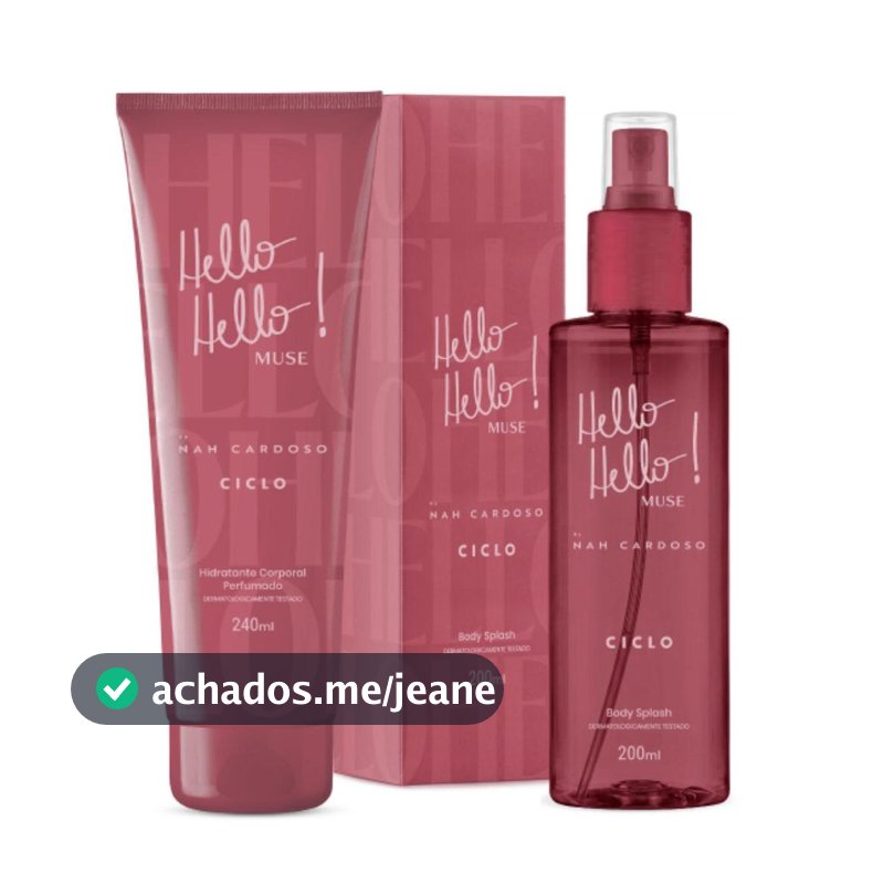 Combo Muse Hidratante 240ml + Body Splash 200ml Ciclo Desodorante Corporal