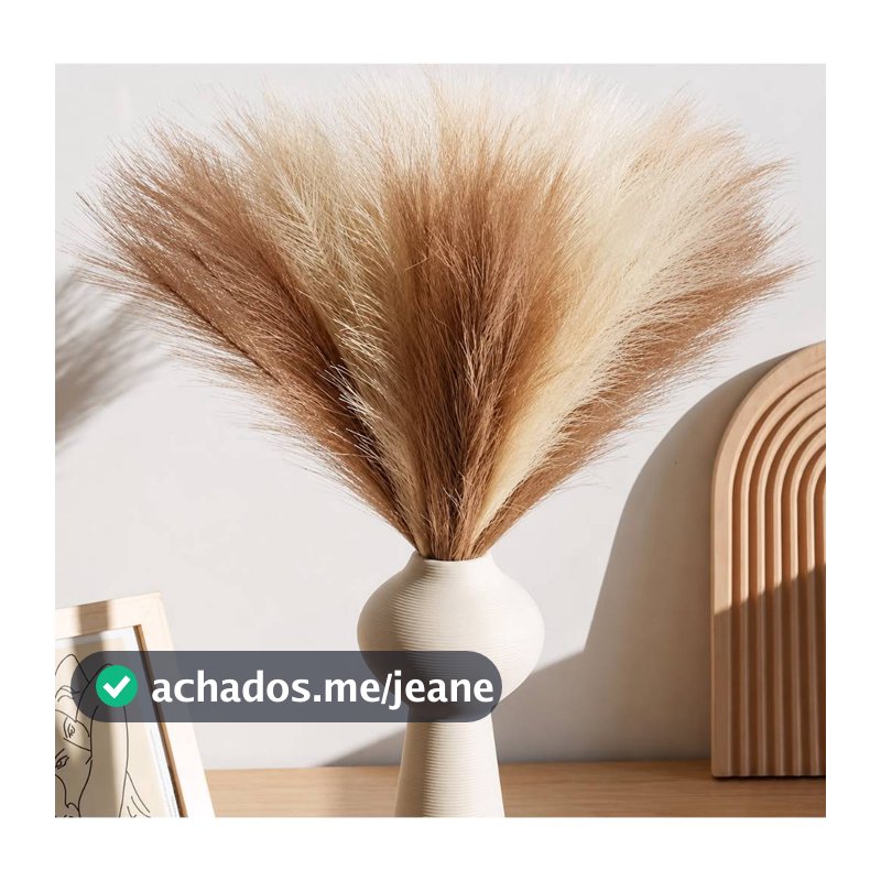 Haste de Capim dos Pampas 55cm Artificial Decoração 10/20/30/40/50 Hastes