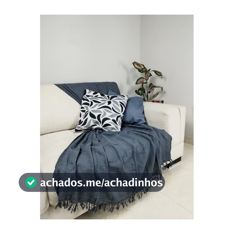 Manta Para Sofá 210cm x 120cm Decorativa E Protetora 100% Algodão | Cores Variadas Capa para Colchão