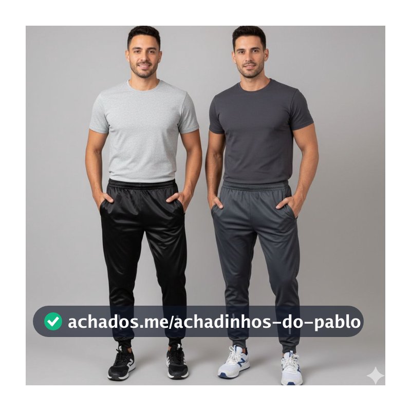 Calças Jogger Slim Fit Com Refletivo Esportiva Para Academia, Corrida e Trabalho Com Bolsos Laterais