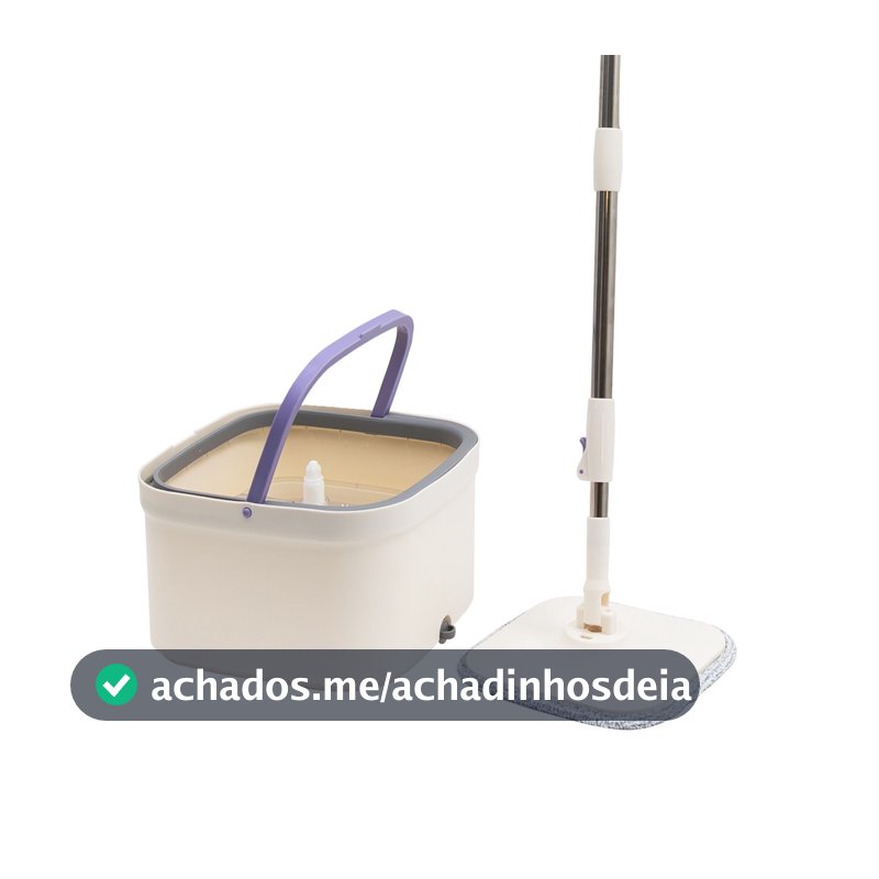 MOP GIRATÓRIO ÁGUA NOVA COM BALDE 4L E ESFREGÃO - SIMPLO