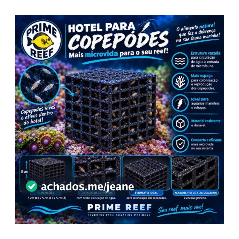 hotel para copepodes aquário marinho