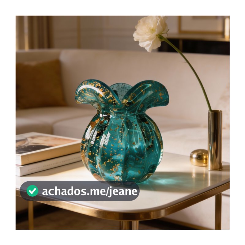 Trouxinha De Murano Vaso Solitário Centro de Mesa Decorativo 10cm