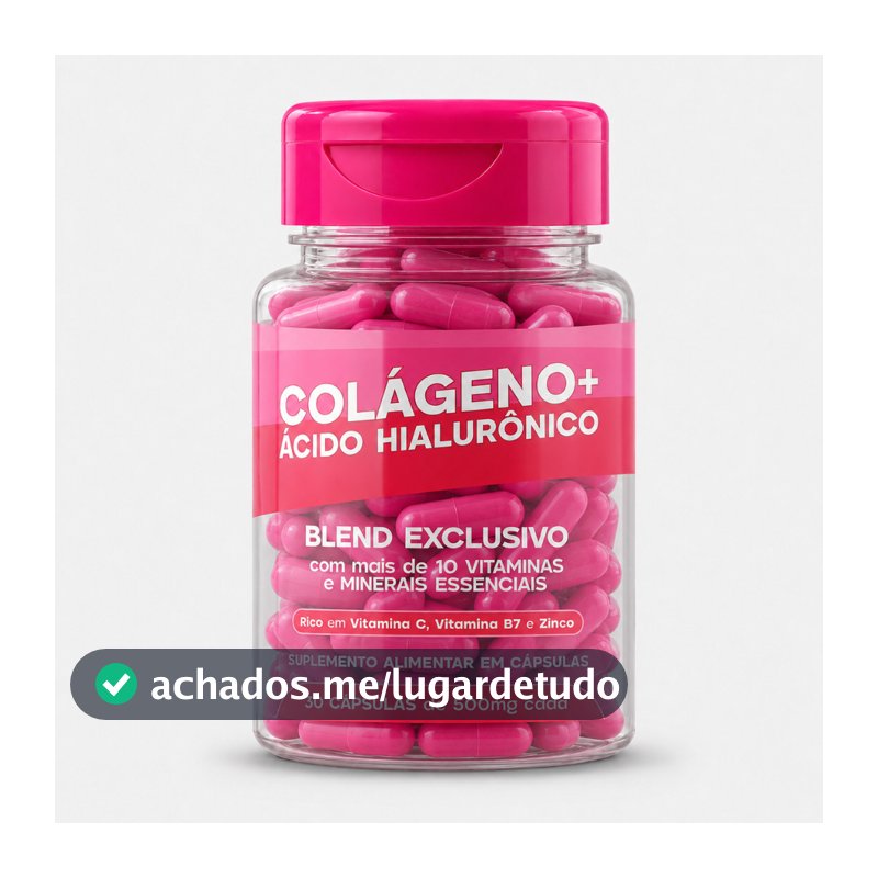 Colágeno Verisol + Ácido Hialurônico - Vitamina capilar -   Pele Cabelos Unhas