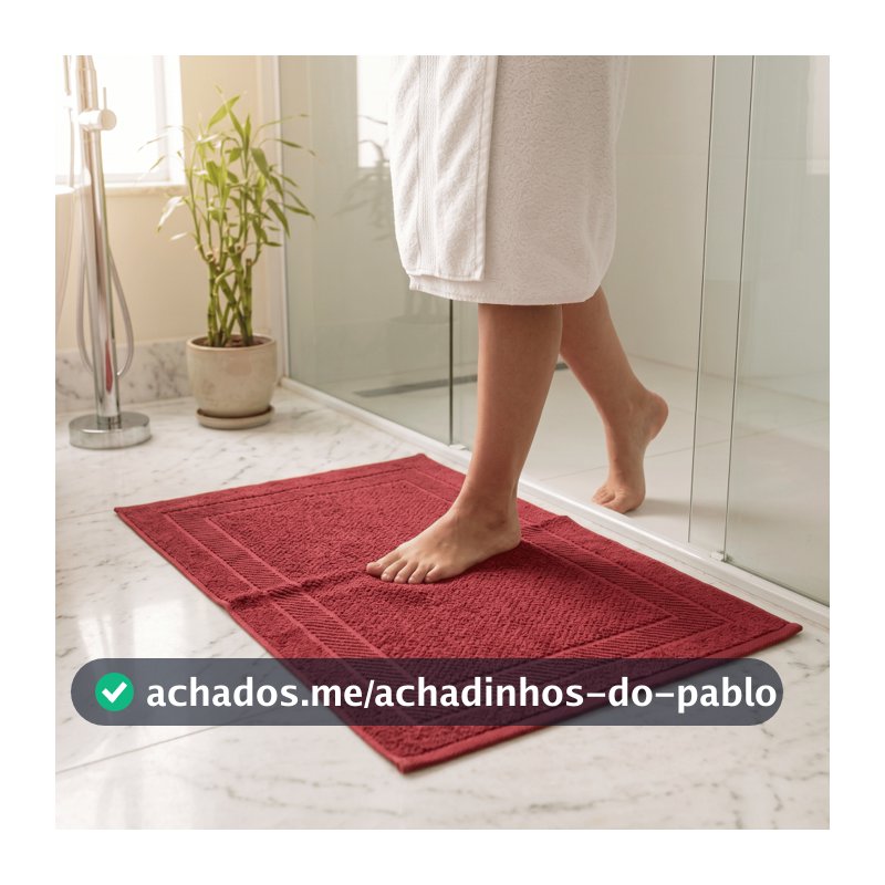 Kit 3 Tapete p/ Banheiro Piso Luxo Antiderrapante Saída Box