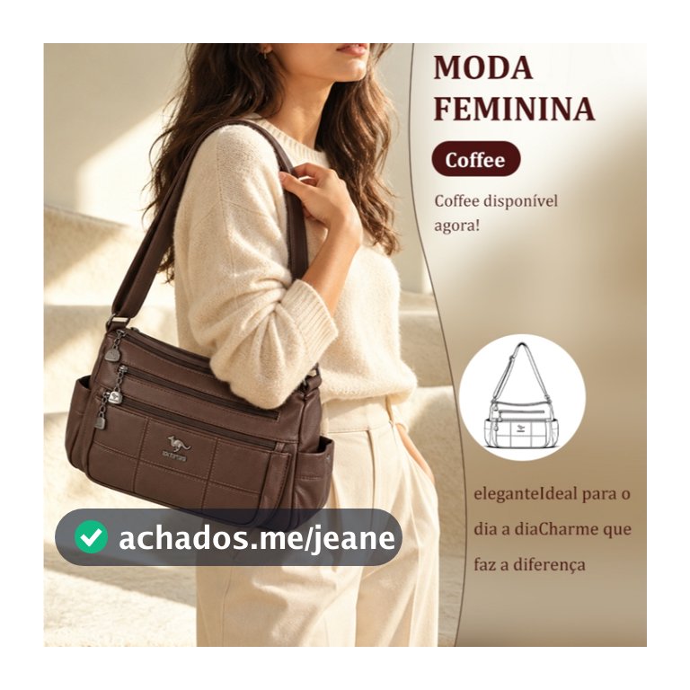 TOMI MITO Bolsa Feminina Casual Transversal com Múltiplos Bolsos Alça Ajustável para Trabalho e Passeio TM9222