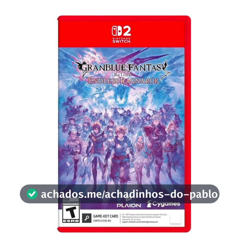 Granblue Fantasy Relink Endless Ragnarok Switch 2 Físico Lacrado