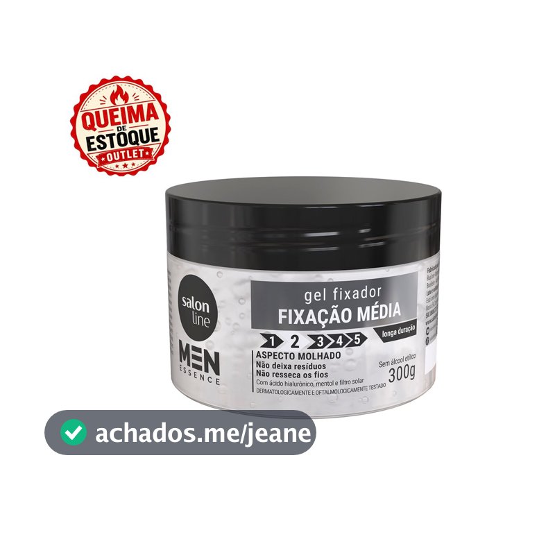 Gel Fixador Média Fixação Men Essence 300g