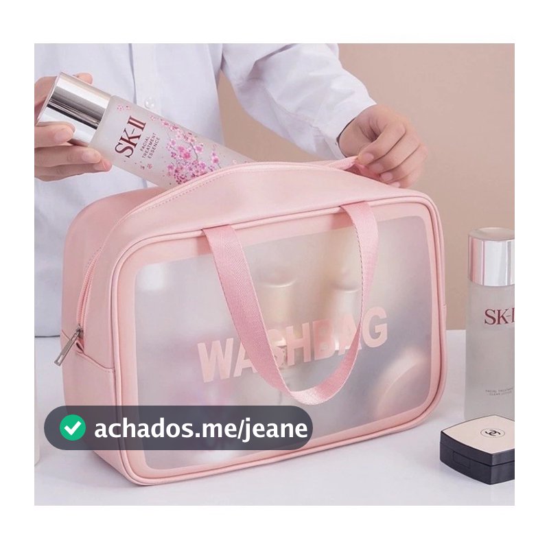 Necessaire Viagem Maquiagem Perfumes Creme Estojo Leva Acessórios Kit Higiene Produtos