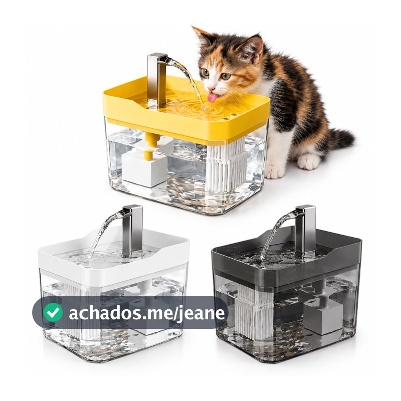 Bebedouro Automatico Pet Fonte para Cães e Gatos Silenciosa Bivolt 1,5L