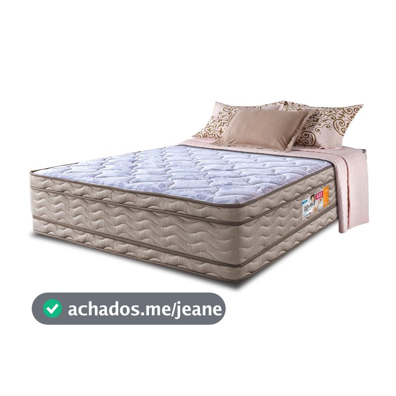 Colchão Casal OrtoFirm 138x188x32 Double Face Espuma D33 Dourado