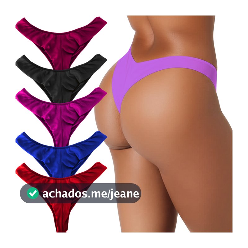 kit calcinha fio duplo não marca confortável