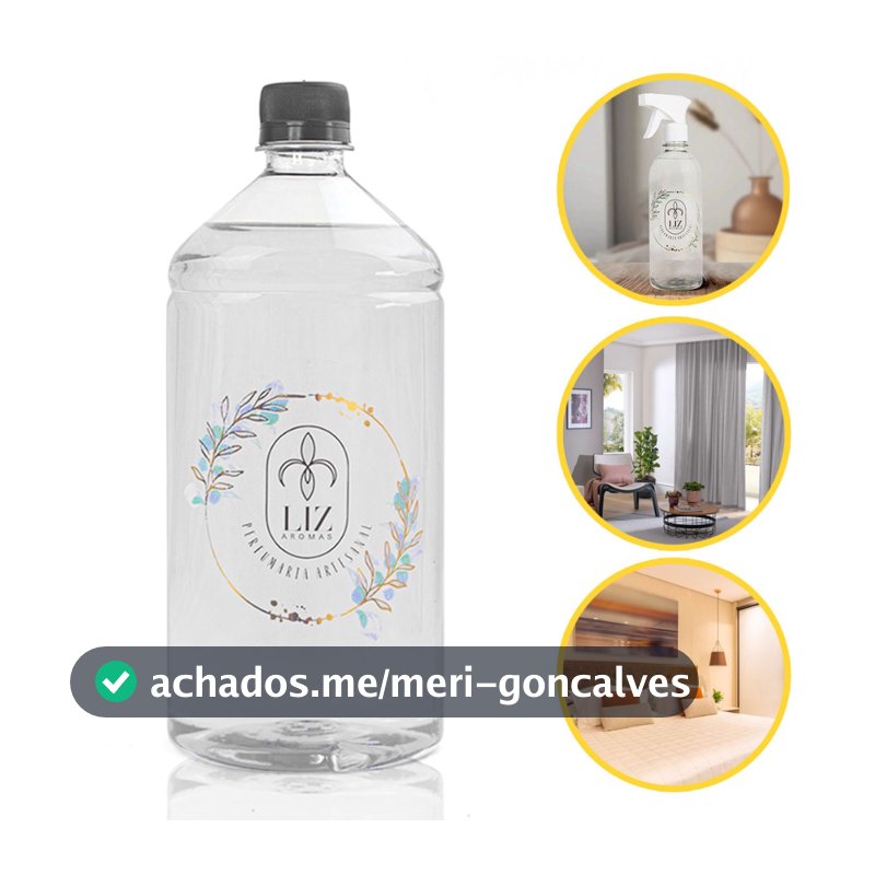 Refil Água Perfumada de Ambiente  1L Roupas Tecidos Cortinas Aromas Aromatizadores De Ambiente Home Spray água de passar