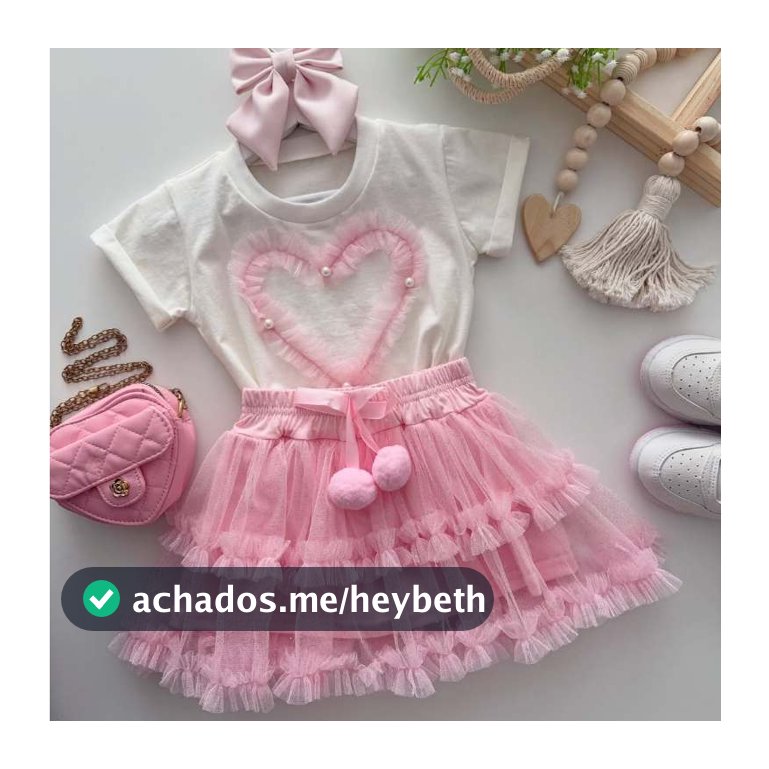 Conjunto Infantil tule menina blusa e saia verãno blogueirinha