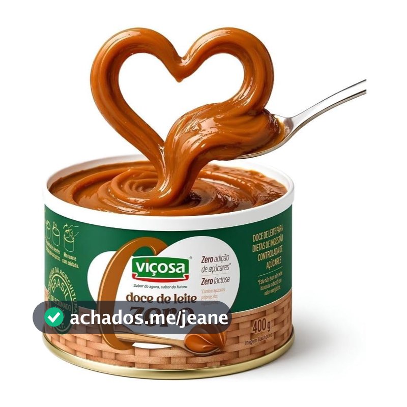 Doce de Leite Viçosa Zero Adição de Açúcares Sem Lactose 400g