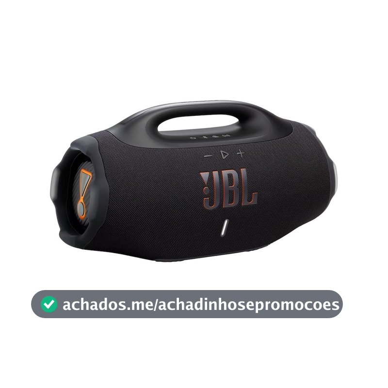 Caixa de Som JBL Boombox 4 210W Bluetooth IP68 Bateria 34h Preto
