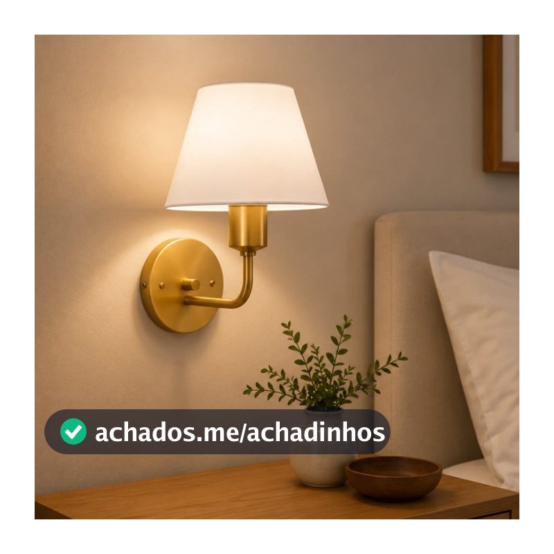 Arandela Vintage Charm Luxo para Quarto Sala Hall Cabeceira E27