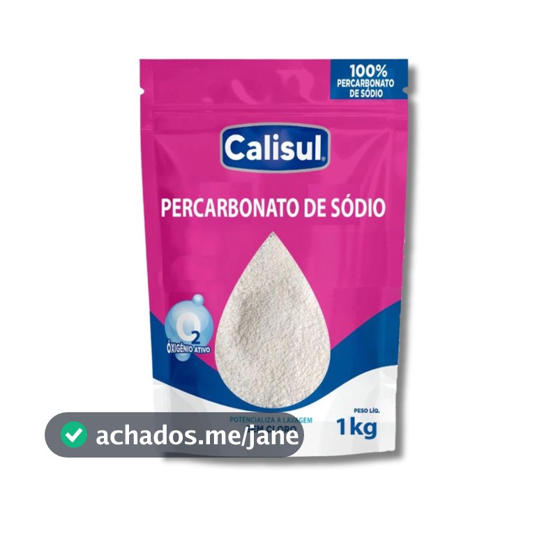 Percabonato 100% Puro Tira Manchas Roupas Brancas E Coloridas 1KG