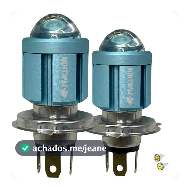 Kit de Lâmpada Farol Alto e Baixo de Led Carro H4 St-G301 Bombillo Stallion 6500k Super Branca 12V