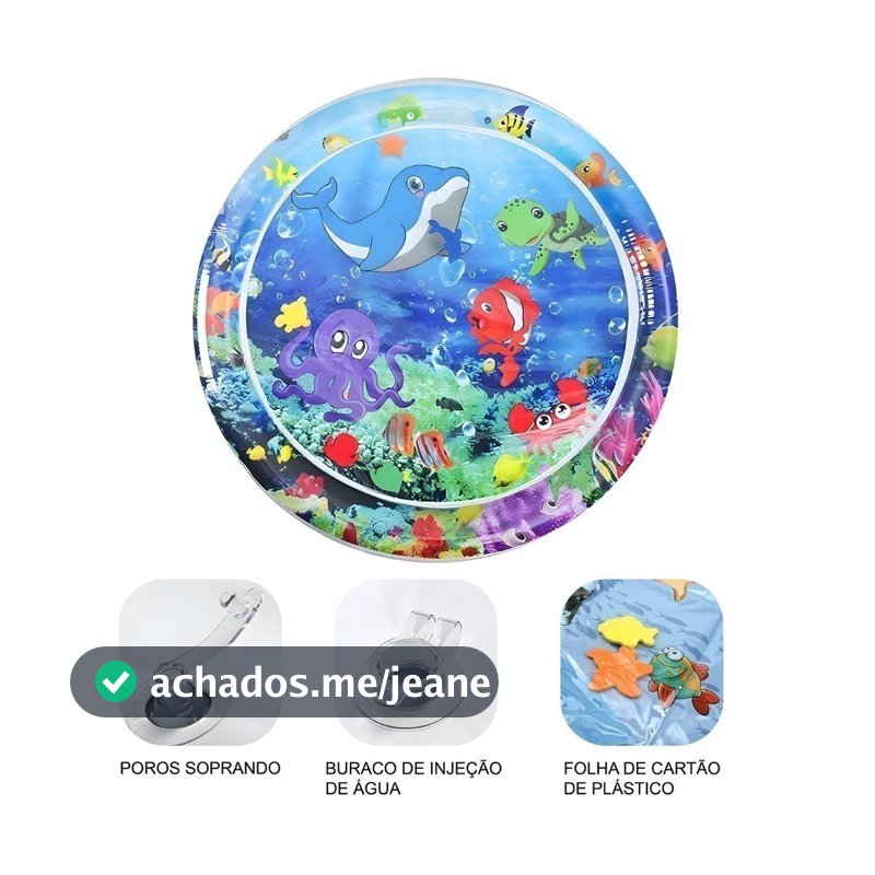 tapete do jogo da água do bebê - água inflável para bebê infantil,Tapete inflável para centro atividades para bebês