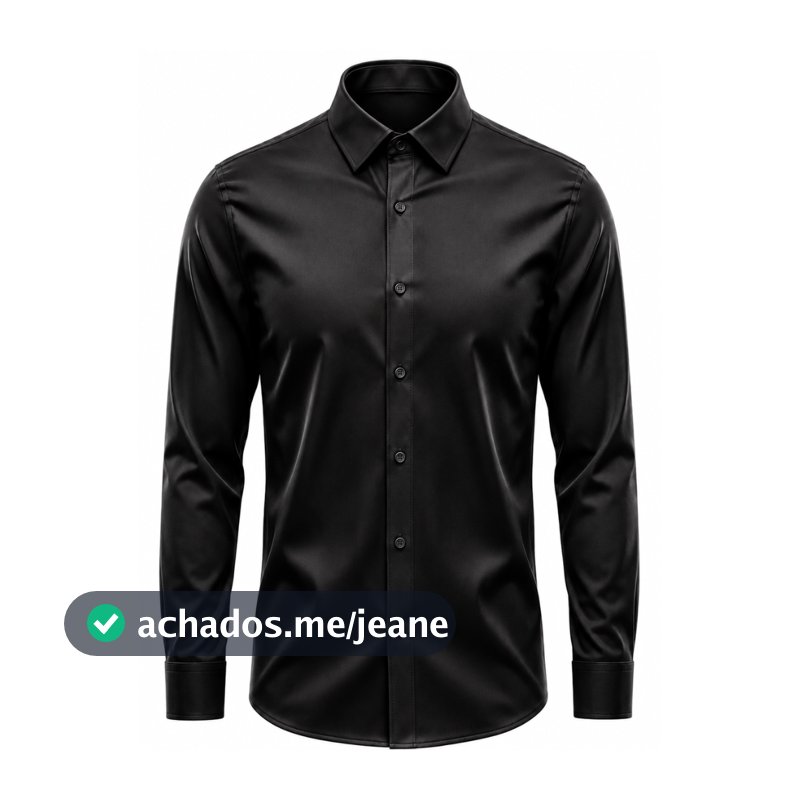 Camisa Social Masculina Manga Longa Lisa Premium com Elastano Antiamaassante para Trabalho e Festas e LOVE INSIDE