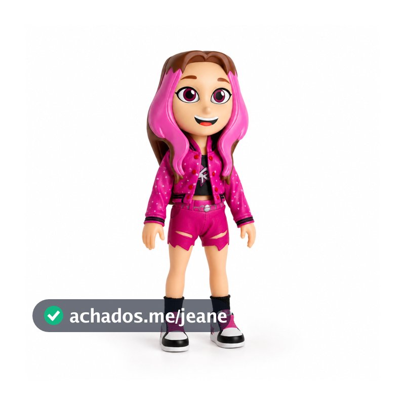 Boneca Emilly Vick Dos Rosa Youtube Brinquedo Infantil 26cm Oficial Kids