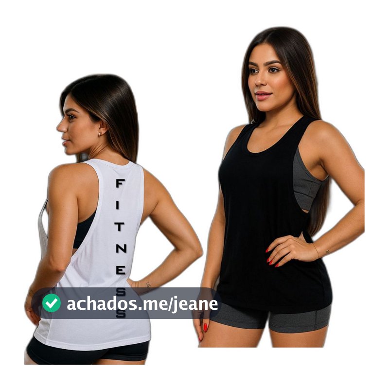 Kit  Camiseta Esportiva Blusinha Feminina Regata Para Treino Caminhada Academia Corrida