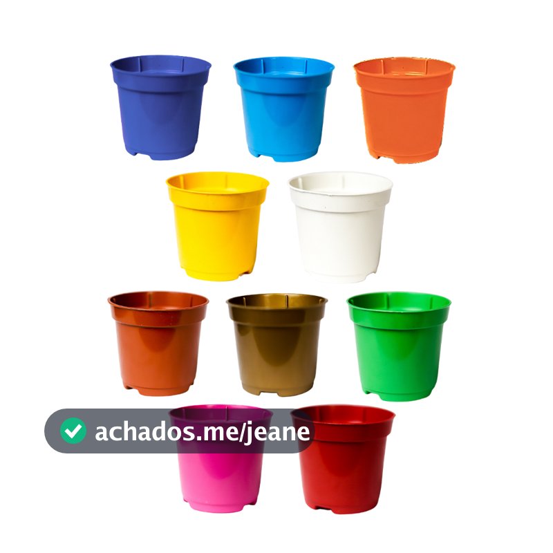 KIT até 50 Mini-Vasos Pote 6 Colorido Para Plantas E Suculentas 80ml