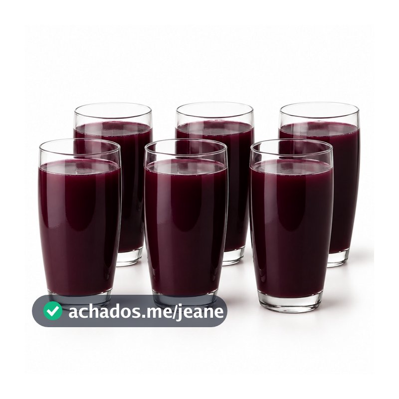 Jogo de Copos de Vidro Oca 300ml com 06 Vidro suco bebidas agua cozinha mesa drink bar restaurante